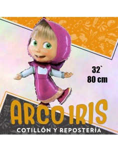 Mylar 32 Personaje Masha Cuerpo Entero Metal Xu - 80 Cm Globo Metalizado Papel