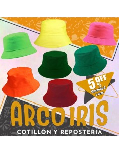 Gorro Piluso Sin Forro Color/fluo Xu +3-5% Varios Colores Promo Por Cantidad Rosa-verde-naranja-violeta-amarillo-celeste-azul