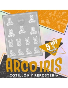 Placas Conejos Y Ositos Chicos Xu +4-5% Promo Por Cantidad Parpen
