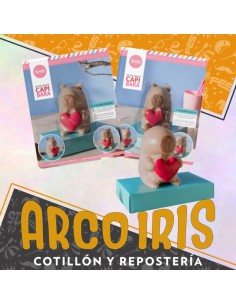 Placas Set Capibara Corazon X 2 - Cristal Pascua Carpincho Parpen