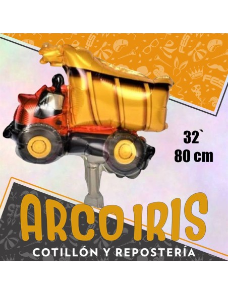 Mylar 32 Camion Volcador Metal Xu - 80 Cm Globo Metalizado Papel