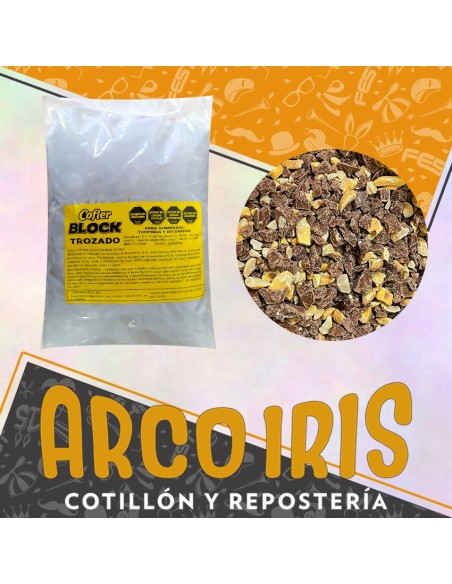 Chocolate Cofler Block Trozado X Kg - Para Toppings Decorados Rellenos