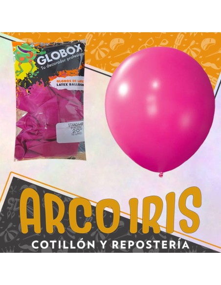 Globo Estandar 20 X 10 Fucsia - Globox
