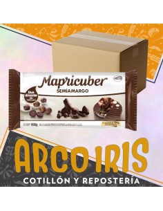 Chocolate Mapricuber 500 Gr Semiamargo Tableta Pascua Moldeo