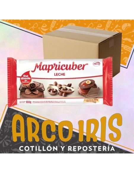 Chocolate Mapricuber 6 Kg Leche 12 X 500 Gr Caja Pascua Moldeo