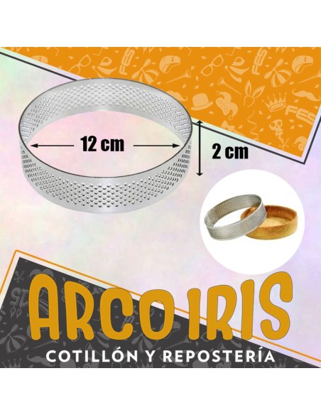 Aro Redondo Perforado 12 Cm - 2 Cm Dona Clara
