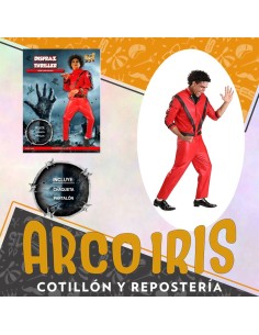Disfraz Adulto Thriller - Talle M Incluye Chaqueta Y Pantalon Halloween Michael Jackson Party Store