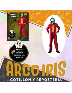 Disfraz Adulto Joker - Talle L Chaqueta Con Chaleco Y Pantalon Halloween Party Store