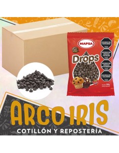 Chocolate Gotitas Semiamargo Caja 6 X 500 Gr Sin Tacc Pascua Mapsa