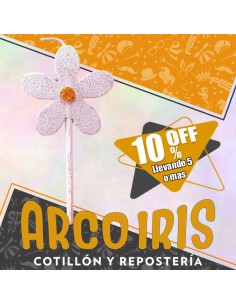 Vela Chupetin Margarita Rosa Pastel Full Gibre Xu +5-10% Promocion Por Cantidad Flor Pastel