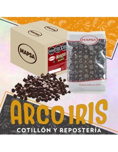 Chocolate Micro Gotitas Semiamargo Caja 6 X 500 Gr Sin Tacc Pascua Mapsa