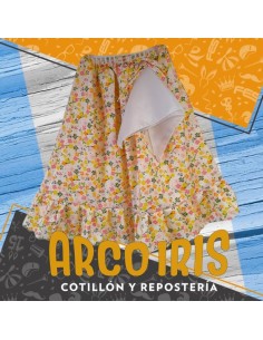 Pollera Y Panuelo Paisana - Talle 6 Tela Patrio