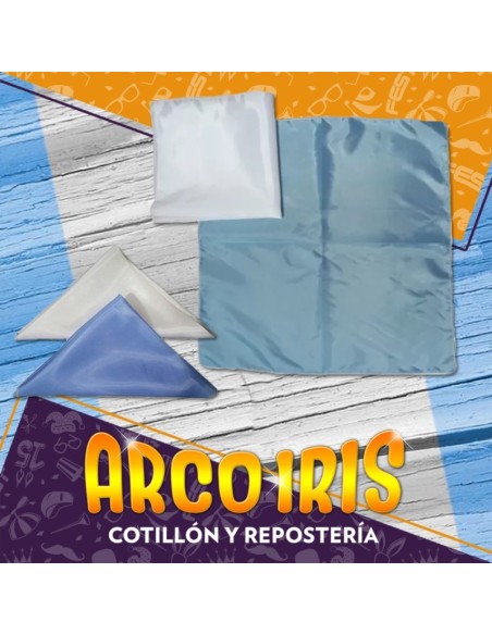Panuelo Tela Blanco 50 X 50 Cm +5-5% - Tafeta Patrio Promo Por Cantidad