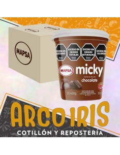 Relleno Micky Chocolate Caja 6 X 450g - Sin Tacc Pasta Para Relleno Recubrimiento