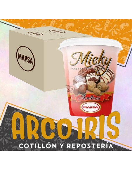 Relleno Micky Avellana Caja 6 X 450g - Sin Tacc Pasta Para Relleno Recubrimiento