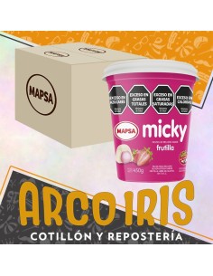 Relleno Micky Frutilla Caja 6 X 450g - Sin Tacc Pasta Para Relleno Recubrimiento
