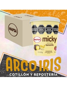 Relleno Micky Bananita Caja 6 X 450g - Sin Tacc Pasta Para Relleno Recubrimiento
