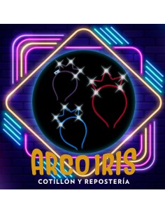 Luminoso Vincha Alambre Corona X 10 - Coronita Rey Reina