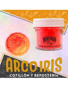 Colorante Liposoluble Fluo Coral Xu - 4 Gr Radha Pascua