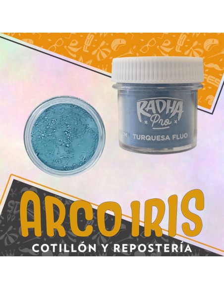 Colorante Liposoluble Fluo Turquesa Xu - 4 Gr Radha Pascua