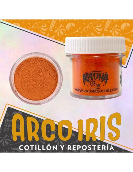 Colorante Liposoluble Naranja Xu - 4 Gr Radha Polvo Pascua