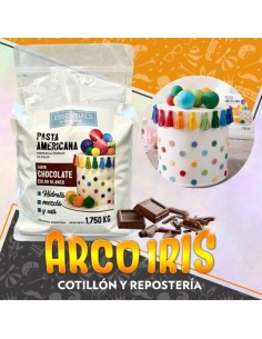 Pasta Americana En Polvo Chocolate X 250 Gr Fraccionada Drip Colors Cubre Torta