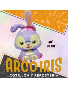 Mylar 40 Conejo/a Metal Xu - 98 Cm Globo Metalizado Papel