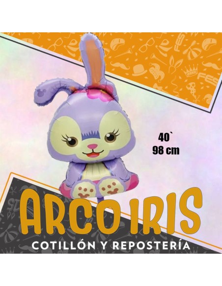 Mylar 40 Conejo/a Metal Xu - 98 Cm Globo Metalizado Papel