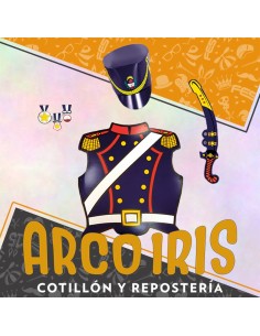 Granadero Set Carton X 10 - Gorro Pechera Espada Patrio Gold Mundo