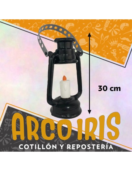 Adorno Farol Con Vela 30 Cm - Patrio Stasio