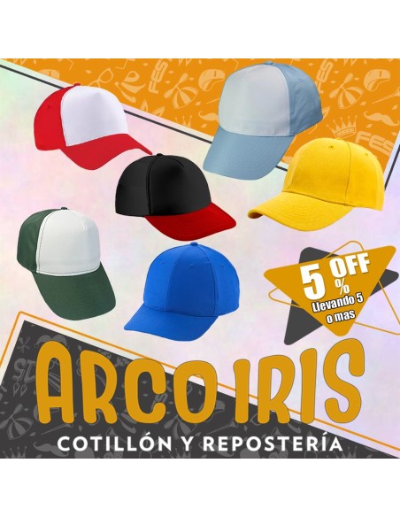 Gorro Gorra Clasica Xu +5-5% - Varios Colores -cat2 Bicolor -argentina Mundial Lisa Comun Promo Por Cantidad