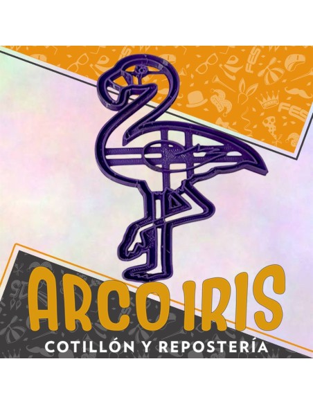 Cortante Cookies Flamenco Plastico Violeta