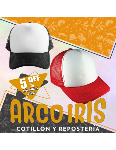 Gorro Gorra Clasica Red Xu +5-5% Varios Colores Cat2 -bicolor/lisa/frase/signos/red/2 Colores/frente Blanca San Patricio Prom