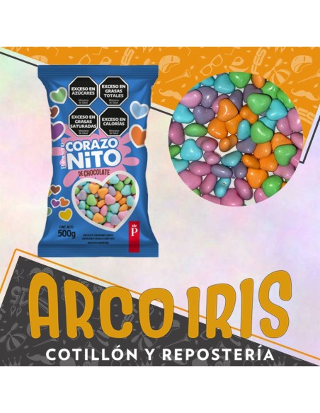 Confites Corazonito Chocolate X 500 Gr Surtido Pascua