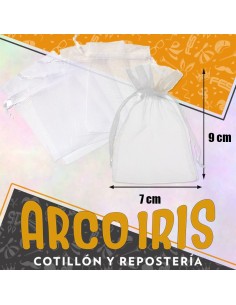 Organza Bolsa 7 X 9 Cm X 100 - Bolsa Tul -
