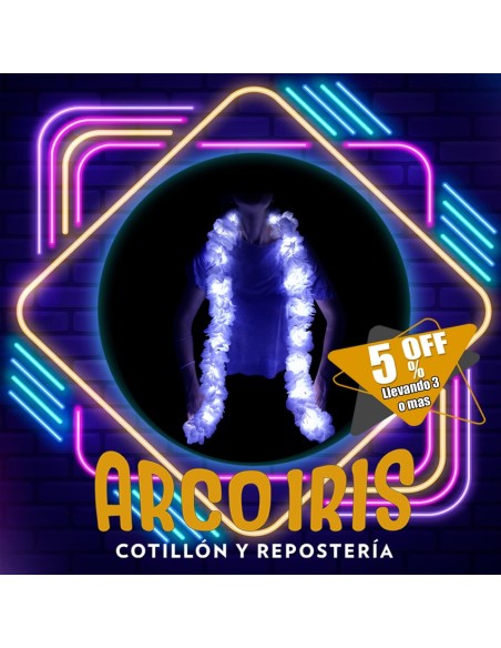 Luminoso Boa Azul Premium +3-5% Promo Por Cantidad Primavera Boa Clavel Seda