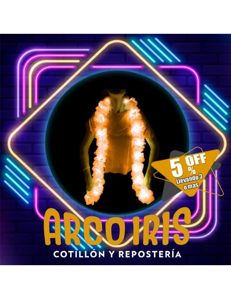 Luminoso Boa Naranja Premium +3-5% Promo Por Cantidad Primavera Boa Clavel Seda