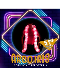 Luminoso Boa Roja Premium +3-5% Promo Por Cantidad Primavera Boa Clavel Seda