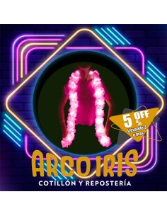 Luminoso Boa Rosa Bebe Premium +3-5% Promo Por Cantidad Primavera Boa Clavel Seda