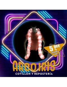 Luminoso Boa Salmon Premium +3-5% Promo Por Cantidad Primavera Boa Clavel Seda