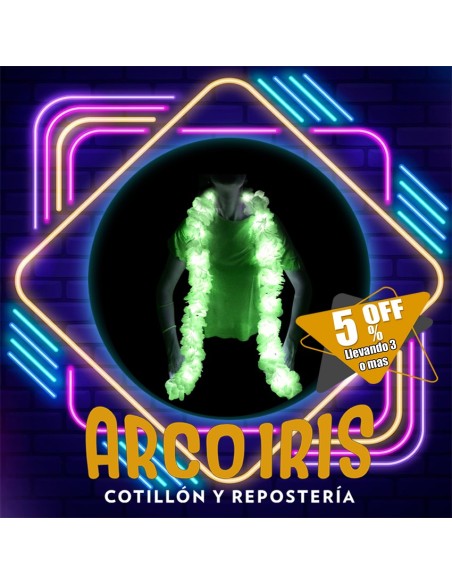 Luminoso Boa Verde Manzana Hawaiana Premium +3-5% Promo Por Cantidad Primavera Boa Clavel Seda