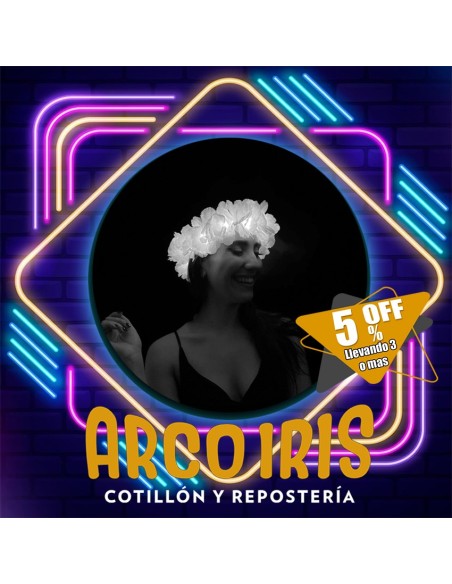 Luminoso Vincha Hawaiana Premium Blanca Xu +3-5% Promo Por Cantidad Primavera Vincha Clavel Seda