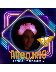 Luminoso Vincha Crisantemo Rosa Bebe Xu +3-5% Promo Por Cantidad Primavera Vincha Clavel Seda