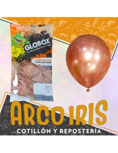 Globo Cromo Reflex 12 X 10 Rosa Gold - Globox