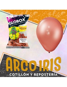 Globo Perlado 5 X 50 Rosa Gold - Dilax