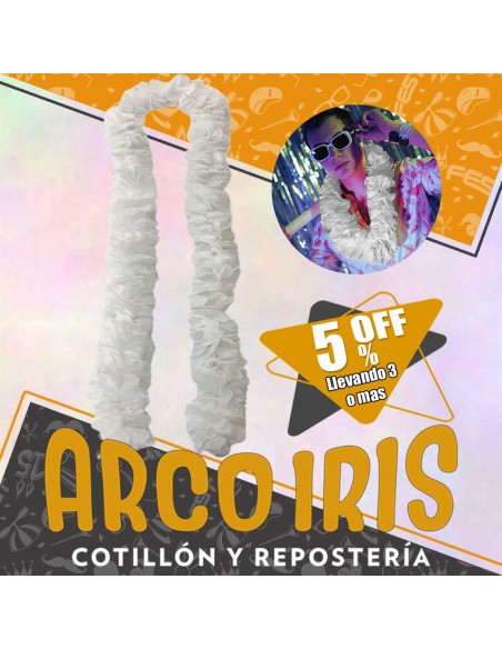 Boa Blanca Premium +3-5% Promo Por Cantidad Primavera-boa Clavel Seda-