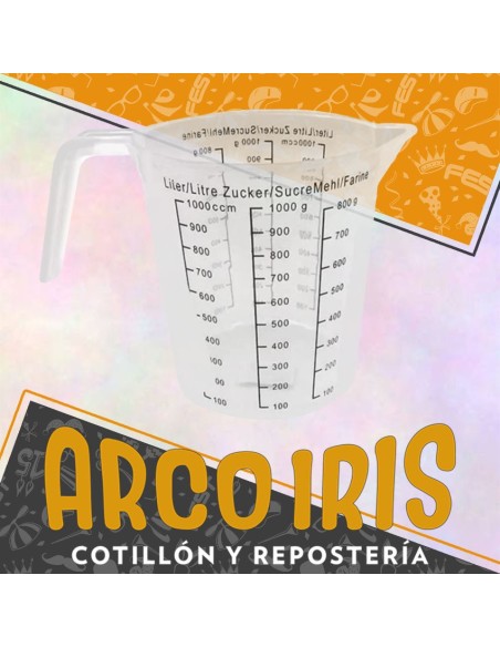 Jarra Medidora 1000 Cc Xu - Transparente Liquido/harina/semola/fecula/arroz/azucar Dsaza