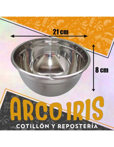 Bowl Acero 21 Cm Xu - 8 Cm De Alto Dsaza