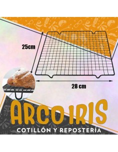 Rejilla Negra 28x25cm Xu - Enfriar/banar/decorar Dsaza