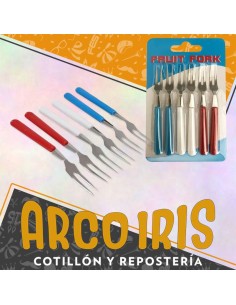 Pinches De Acero X 6 - Mango Plastico Varios Colores Dsaza